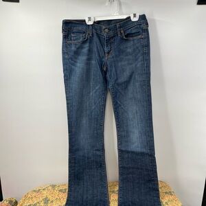 Women’s Dark Blue Bootcut Jeans - Classic Denim